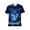 Multicolor3, variant on Men's Dragon Graphic T-Shirt, Fantasy Allover Print Tee, 88% Polyester 12% Spandex, Short Sleeve Casual Shirt, Sizes S-4XL