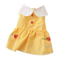 thumbnail image 1 of Cat Clothes Lapel Neck - Fashion Princess Skirt Party Dress Up Plaid Skirt Summer Dog Dress Pet Clothing, 1 of 8