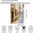 thumbnail image 2 of Italian Scenery Blackout Curtain,Italian Street Romantic Flowers Floral Print Window Drapes for Bedroom Living Room Kitchen Cafe Office Decor Thermal Insulated Darkening Drapes 42x63 Inch, 2 of 6