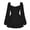 Black, variant on IBTOM CASTLE Women Off Shoulder Romper Boho Ruffle Chiffon Shorts Mini Dress Tie Bot Party Overall Playsuits Jumpsuit M Black