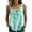 Green, variant on Women's Bow Knot Straight Neck Sleeveless Blouse Linen Style Casual Loose Airweight Breathable Tops For Summer Vacation Outdoor Daily Wear
