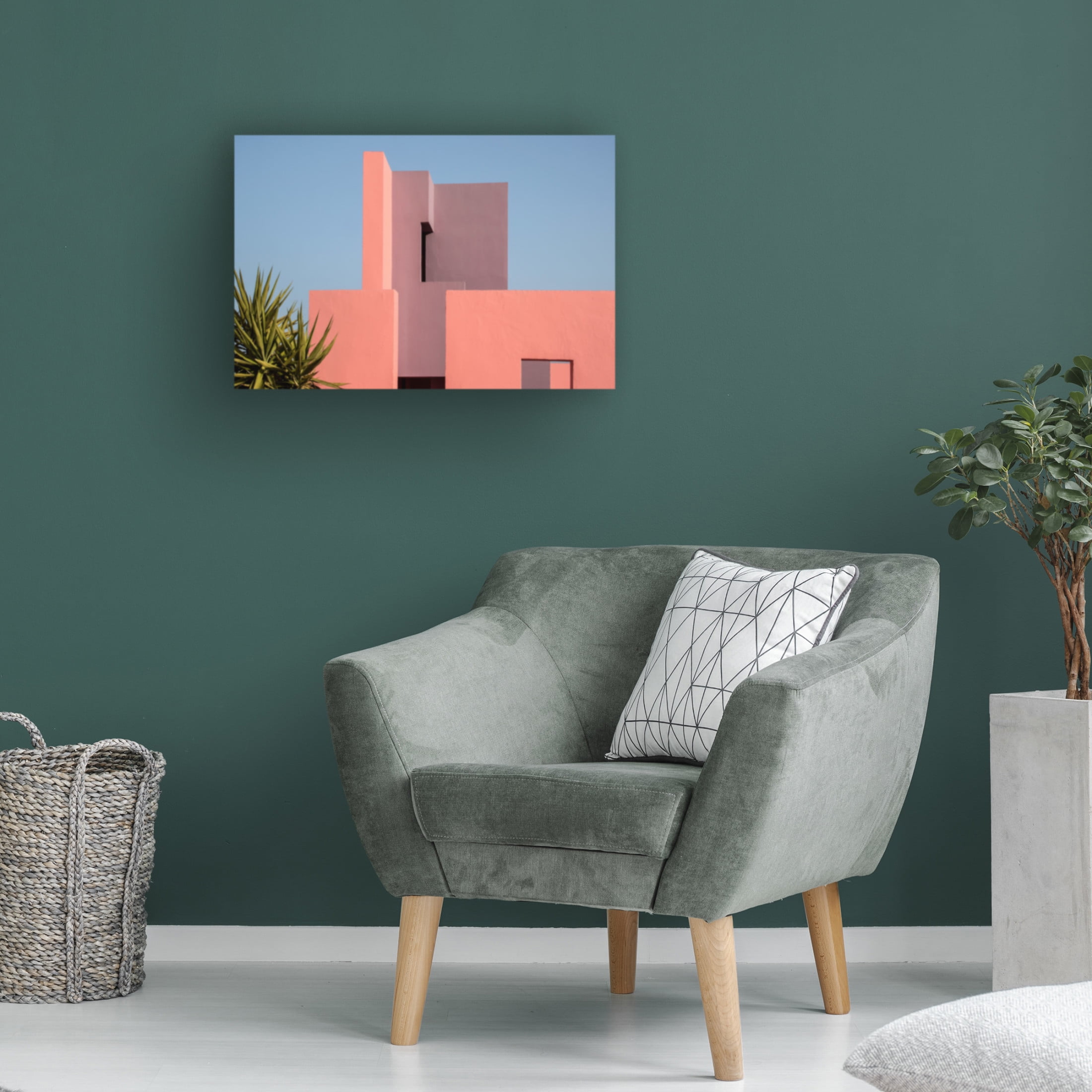 Trademark Fine Art Linda Wride  Muralla Roja 49 Canvas Wall Art
