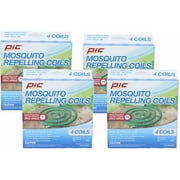 PIC Mosquito Repelling Coils, 4 Count Box, 4 Pack - Mosquito Repellent for Outdoor Spaces (16 Coils Total)