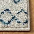 thumbnail image 3 of SAFAVIEH Madison Hannah Geometric Runner Rug, Ivory/Navy, 2'3" x 6', 3 of 7