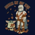 thumbnail image 2 of Men's Star Wars: The Mandalorian Grogu and Din Djarin Fall Leaves Apple of my Eye  Sweatshirt, 2 of 4