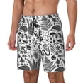thumbnail image 2 of Uemuo Fall Forest Pattern Mens Swim Trunks Quick Dry Board Shorts with Mesh Lining, Stretch Beach Shorts Quick Dry No-Chafing Board Shorts-X-Large, 2 of 9