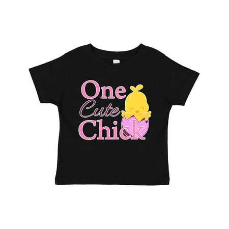 

Inktastic One Cute Chick Girls Toddler T-Shirt