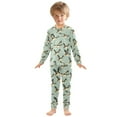 thumbnail image 3 of joogoo Ducks Flying 2 Piece Long Sleeve Tee and Pants Cotton Pajama Set 4T, 3 of 7