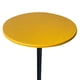 thumbnail image 4 of Mantel redondo de poliéster elástico para mesa de comedor, lavable [para servicio] amarillo, 4 of 9