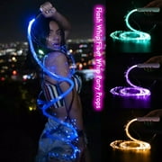 Degree Swivel LED Fiber Optic Whip 7 Colors 4 Modes 22 Light Effects For Dance Party Rave Carnival Flow Art Toy 6ft Long Handle