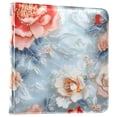 thumbnail image 2 of Leather Cover Photo Album 80 Pockets 4x6 Photos Bookshelf Picture Album Red White Flower Embroidery, 2 of 9