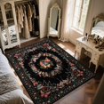 thumbnail image 3 of KOPOEELK Area Rugs 9x12 Living Room, Black Butterfly Print Washable Large Carpet with Non Slip Backing, Soft Low Pile Floor Decor for Bedroom and Dining Room, 3 of 6