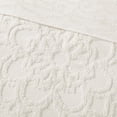 thumbnail image 4 of Izzovium Off-White Tufted Chenille Coverlet Set Full/Queen, 90x90 Inches with Medallion and Fringe, Includes 2 Shams, 4 of 8