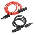 thumbnail image 5 of 2m 6.6ft 12AWG Solar Panel Extension Cable Wire with Female and Male Connector Red Black 2.5mm², 5 of 5