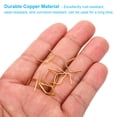 thumbnail image 3 of Uxcell 300Pcs 10x12mm Copper Chandelier Connector Pins Chandelier Crystal Clips, Gold, 3 of 5
