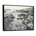 thumbnail image 2 of Designart "An Abstracted Gray Landscape I" Coastal Coral Under Water Floater Framed Wall Art Living Room, 2 of 5