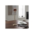 thumbnail image 3 of Modern Tall Chain Link Inspired Candle Holer for Home Decor - Versatile Tealight or Taper Candle Stick Holder for Table Centerpieces - Perfect Candle Stand Holder for Mantel or Console - 24", Gold, 3 of 11