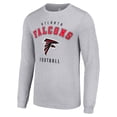thumbnail image 2 of Men's Starter Heather Gray Atlanta Falcons Long Sleeve T-Shirt, 2 of 3