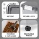 thumbnail image 4 of Contenedor de comida IRIS USA para perros de 13,61 y 4,99 kg, 4 of 8