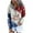 Blue, variant on IROINNID Women's Long Sleeve Hoodie Mid-Length Print Casual Autumn T-Shirt Christmas Pullover Tops, White