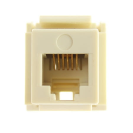 3 Rj12 Keystone Jack - Pass & Seymour Legrand AC-C3KEYU CAT3 Category 3 Keystone Jack, Rj12, Usoc Ivory