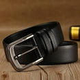 thumbnail image 4 of YooGuoGuo Men's Leather Dress Belt for Jeans Classic-Buckle Adjustable Size 38.5"-44.8", 4 of 5