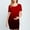 Red, variant on Summer Savings Clearance! Women’s Fashionable Printed Pleated Maternity Skirt, Short-Sleeved Round Neck Mid-Calf Dress, Comfortable Dress for Expecting Mothers Clearance Sales Today Deals Prime