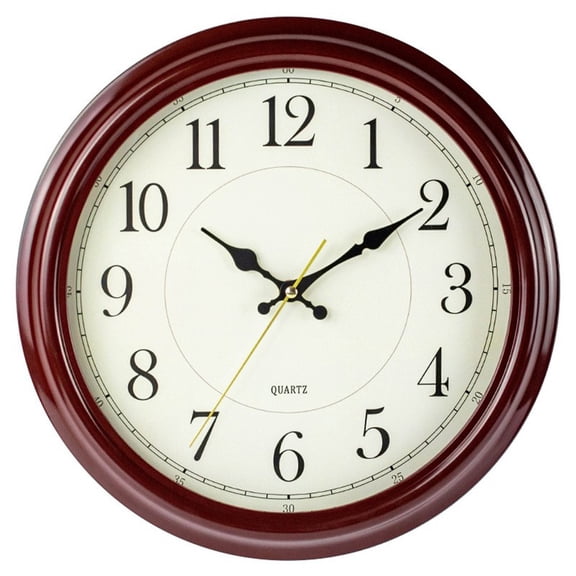 Wall Clock Silent Non Ticking 33 cm Vintage Clock Battery Operated Easy to Read