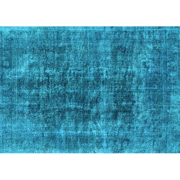 Ahgly Company Indoor Rectangle Oriental Light Blue Industrial Area Rugs, 2' x 3'