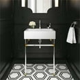 thumbnail image 2 of Modway Redeem 24" Wall-Mount Stainless Steel Bathroom Vanity in Silver/White, 2 of 8