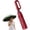 Burgundy, variant on Creative Ring Buckle Windproof Reinforced Umbrella, Automatic Open Close Compact Folding Umbrella with Carabiner Handle, Reflective Trim