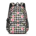 thumbnail image 2 of Pioneer Flower Floral Print Pattern Backpack for School, Cute School Bag with Adjustable Shoulder Straps and Padded Back, 16.9"x12.6"x5.9", 2 of 5