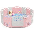 thumbnail image 1 of Patiojoy Foldable Baby Playpen 14-Panel Kids Activity Center Play Yard with Music Box, 1 of 5