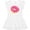 AA-White, variant on Pink Donut with Sprinkles Girls Baby Dress