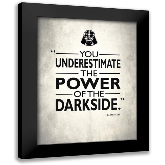 Rogan, Mark 12x14 Black Modern Framed Museum Art Print Titled - Star Wars - Darkside