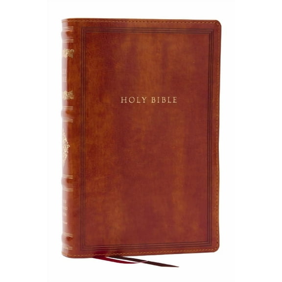 RSV Personal Size Bible with Cross References, Brown Leathersoft, (Sovereign Collection), (Hardcover)