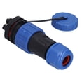 thumbnail image 4 of Conector impermeable con tuerca trasera IP68, toma de corriente de aviación para cable LP20, 4 of 14