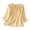 Yellow, variant on Staron Women's Casual Embroidered Button Blouse 3/4 Sleeve Round Neck Linen-Look Top with Floral Embroidery, Yellow M