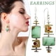 thumbnail image 3 of Creative Turquoise Earrings Vintage Rectangular Earrings Great Gifts for Women, 3 of 5