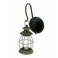thumbnail image 3 of Zeckos Set of 2 Distressed Black Wall-Mounted Metal Candle Sconces Lanterns - Black - Size, 3 of 4
