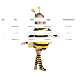 thumbnail image 3 of Ruyang Girls Bumble Bee Outfit Kids Long Sleeve Clothes with Wings Hairband and Striped Socks Sets Halloween Dress up, 3 of 4