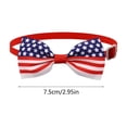thumbnail image 3 of 4th of July Decorations - Pet Bow Tie,Adjustable Collar Accessory,Easy Wear Decorative Design for Pet Party,Holiday Gathering,Photo Shooting,Collar Size:11.02-16.54 Inch, 3 of 7