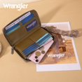 thumbnail image 3 of Wrangler Wristlet Western Wallet Boho Aztec Credit Card Holder for Women, Coffee, 3 of 7