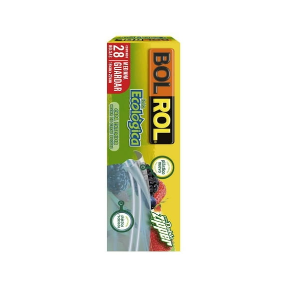 Bolsas Bol Rol ecológicas medianas 28 pzas