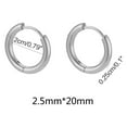 thumbnail image 5 of 10Pcs Steel Huggie Hoop Earring Cartilage Lobe Piercing Earring Hinged Earring Allergy Resistant Jewelry Gifts, 5 of 21