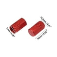 thumbnail image 4 of Motoforti Universal Tire Valve Stem Caps Car Accessories Aluminum Alloy Red 16mm 4pcs, 4 of 6