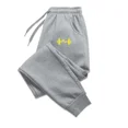 thumbnail image 3 of Pantalones de polar con estampado de auriculares para hombre, pantalón informal, con cordón, para correr, otoño e invierno, 2024, 3 of 4