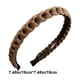 thumbnail image 3 of Diademas para mujer, diadema cuadrada, elegante diadema tejida con dientes antideslizantes, para uso diario, fiestas y eventos, accesorio para el cabello elegante, cómodo, ligero y duradero., 3 of 5