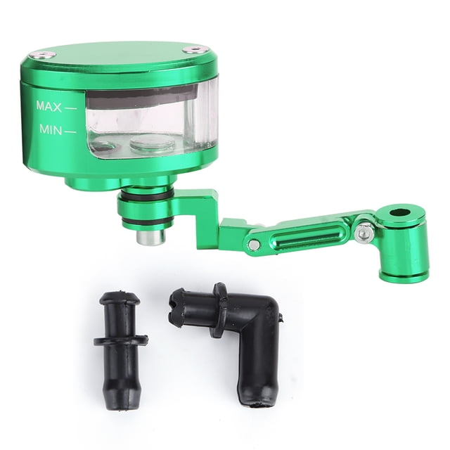 Depósito de líquido de freno delantero de aluminio CNC para motocicleta, juego de copas de aceite para Kawasaki ZX 6R 9R 10R, color verde