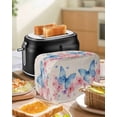 thumbnail image 5 of Fsddascl Watercolor Butterfly Small Toaster Cover 2 Slice, Kitchen Appliance Covers, Vintage Rustic Botanical Flowers Toaster Oven Cover with Loop, Bread Machine Cover Polyester Dust Cover, 5 of 5